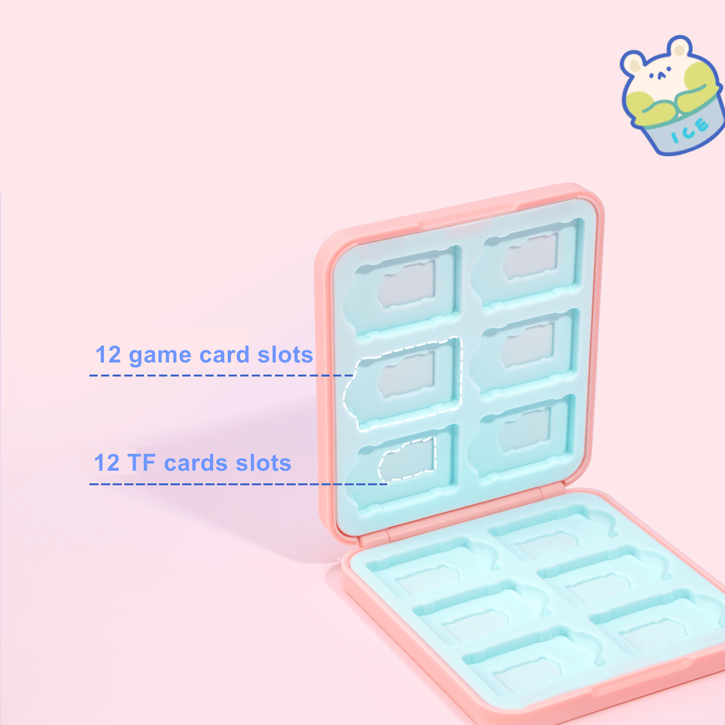 GeekShare Gummy Bear Switch Game Card Case