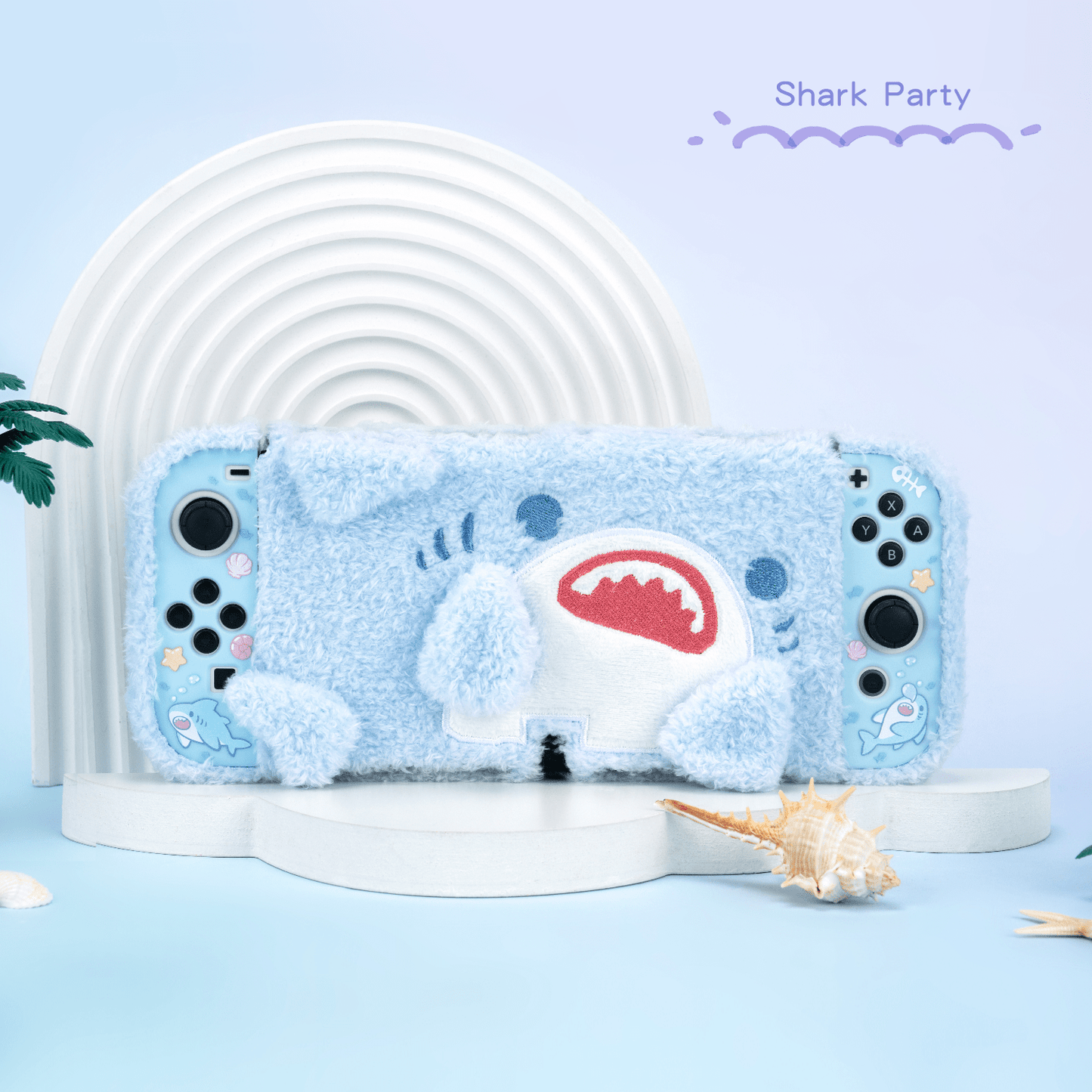GeekShare Plush Baby Shark Protective Case for Switch OLED