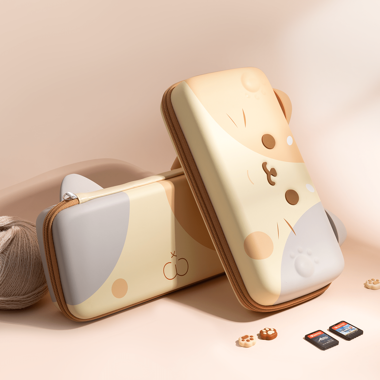 GeekShare Nintendo Switch/Oled 対応ケース (ブラウン猫)