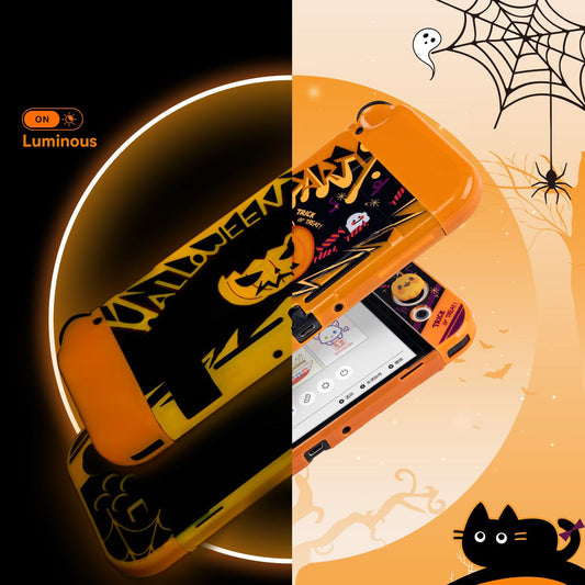 GeekShare Nintendo Switch/Oled 対応カバー (ハロウィン)