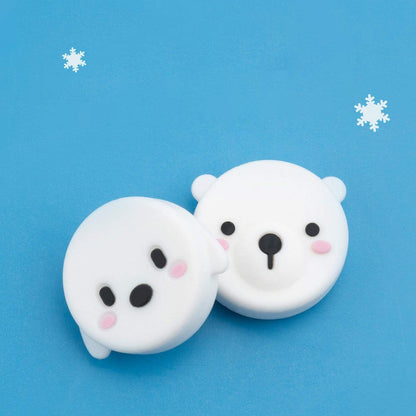 Geekshare アナログスティックカバー（フローズン熊&スノー犬）