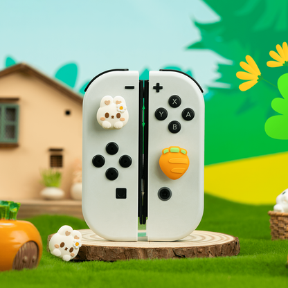 GeekShare アナログスティックカバー (ラビット＆キャロット)