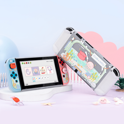 GeekShare Nintendo Switch/Oled 対応カバー (カニとクラゲ)