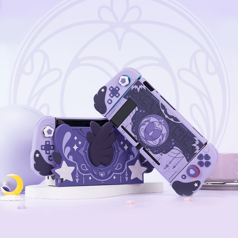 GeekShare Nintendo Switch/Oled 対応カバー (パープル星の物語)