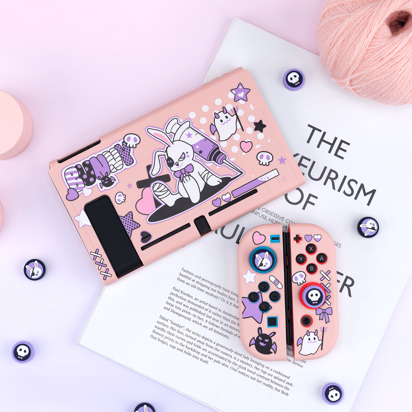 GeekShare Nintendo Switch/Oled 対応カバー ( 包帯ラビット)