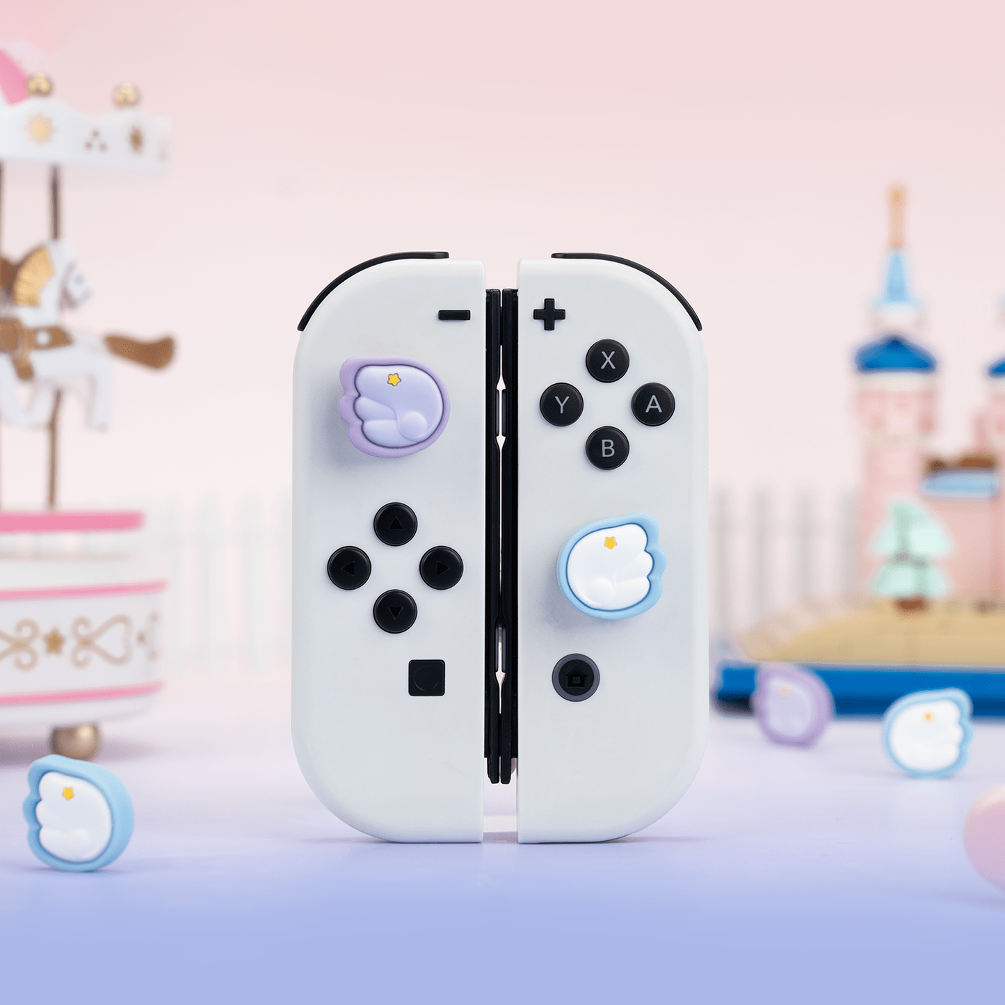 GeekShare Nintendo Switch/Oled対応 アナログスティックカバー (可愛い翼)
