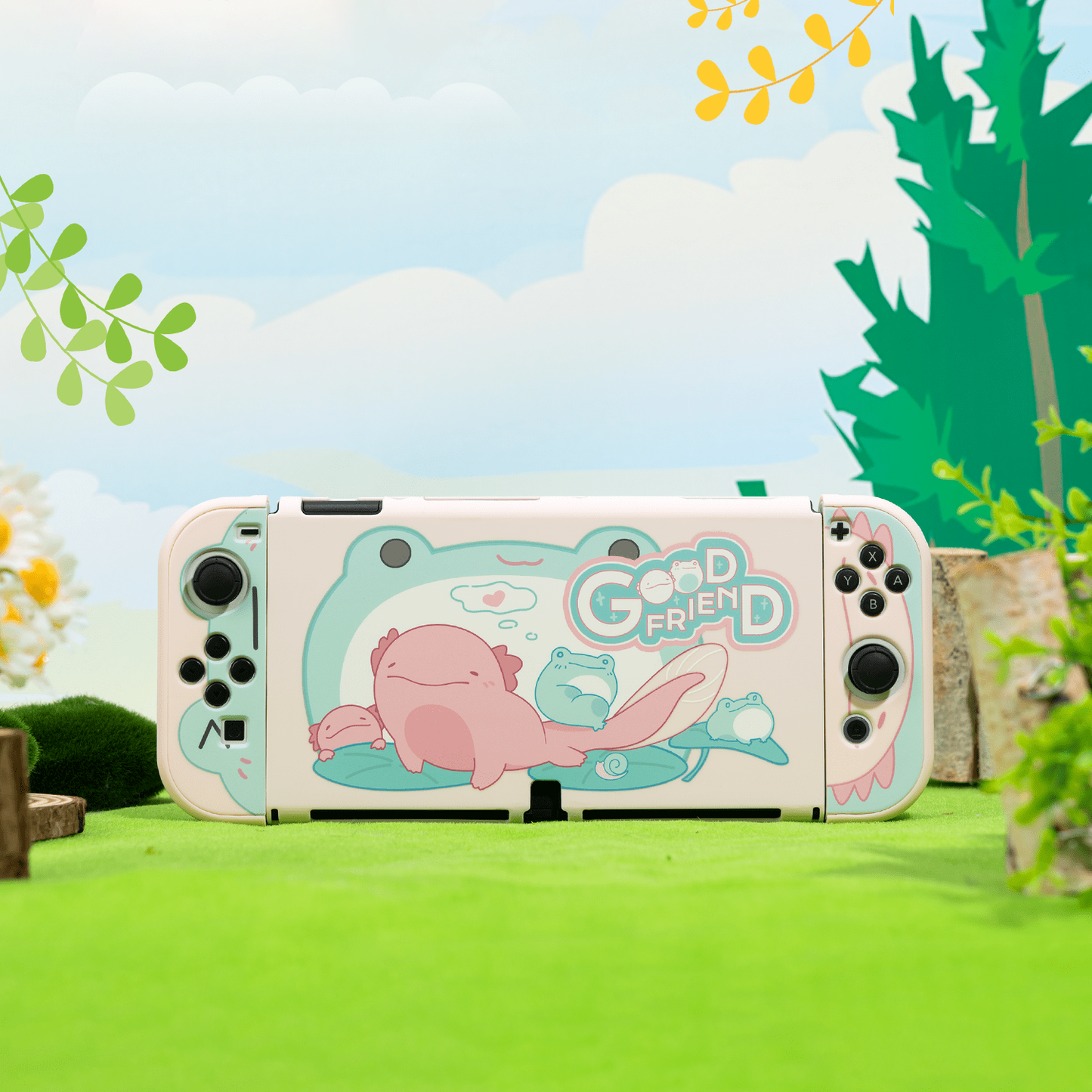 GeekShare Switch Oled 対応カバー （可愛いイモリ）