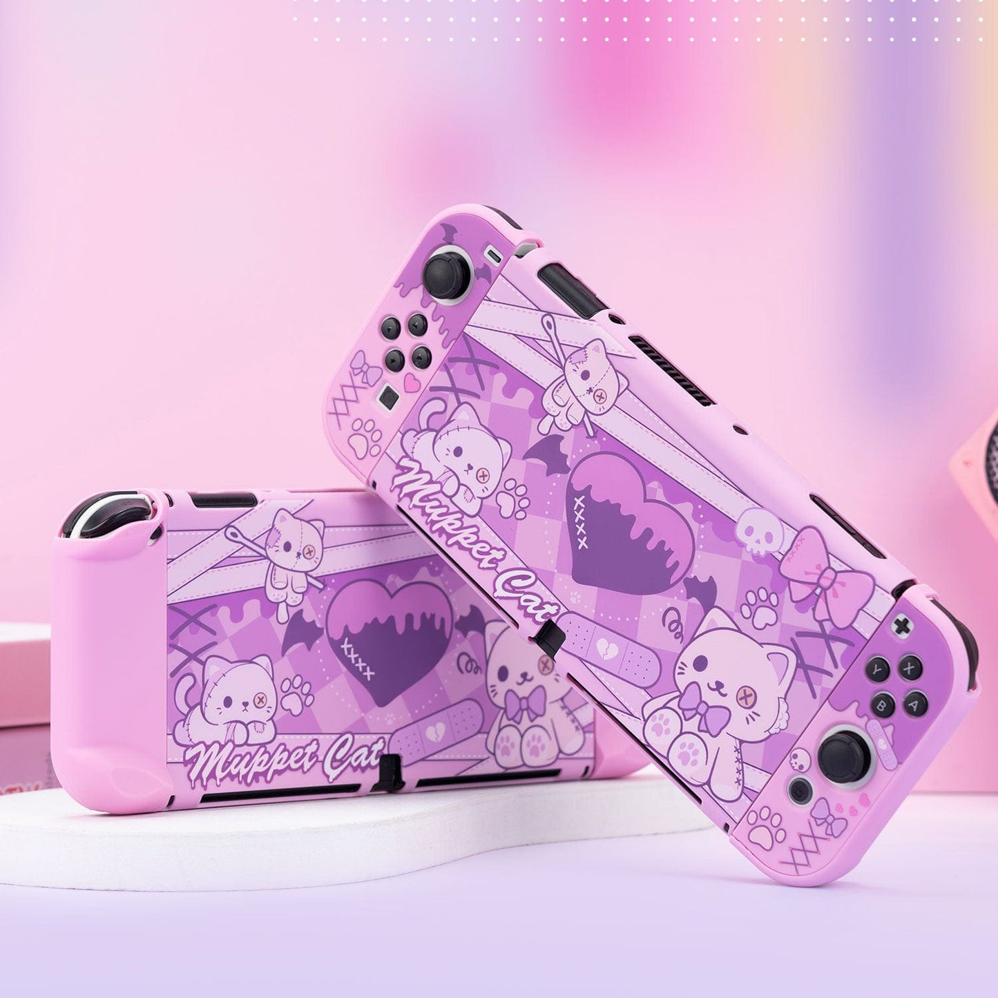 GeekShare Switch Oled 対応カバー （ゴシックネコ）