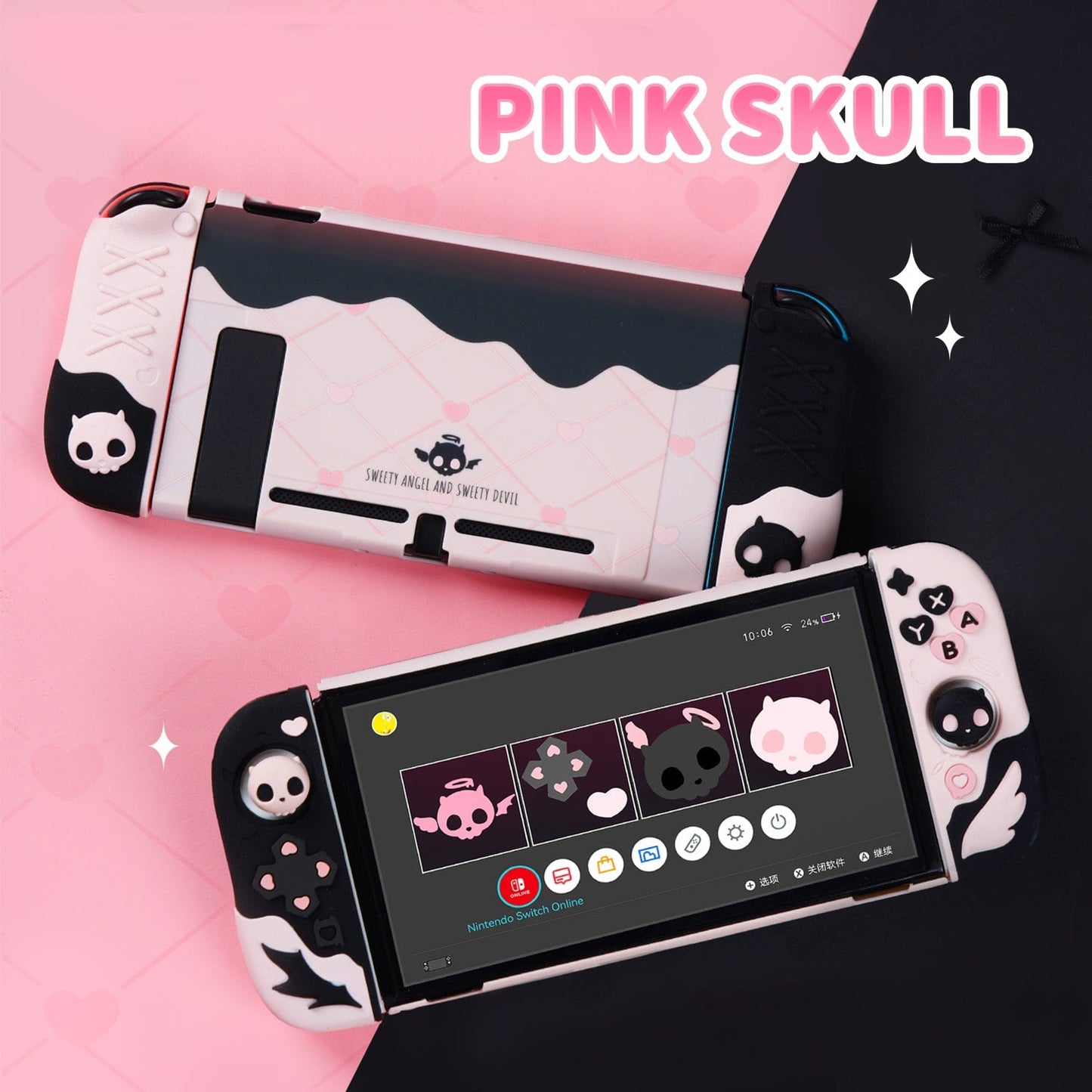 GeekShare Pink Skull Silicone Protective Case