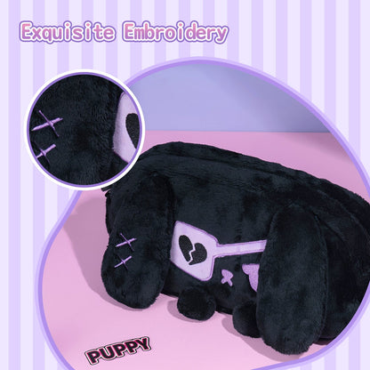 GeekShare Dark Black Bunny Plush Carrying Bag