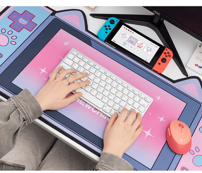 GeekShare Cat Ears Big Mouse Pad GeekShare Cat Ears Big Mouse Pad Desk Mat