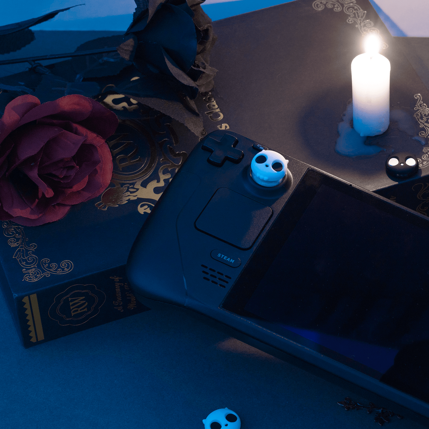 GeekShare Skull Thumb Grip Caps for Steam Deck