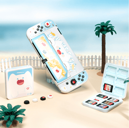 GeekShare BoBo Cat Protective Case for Switch OLED & Thumb Grips