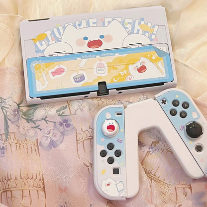 GeekShare BoBo Cat Protective Case for Switch OLED & Thump Grips
