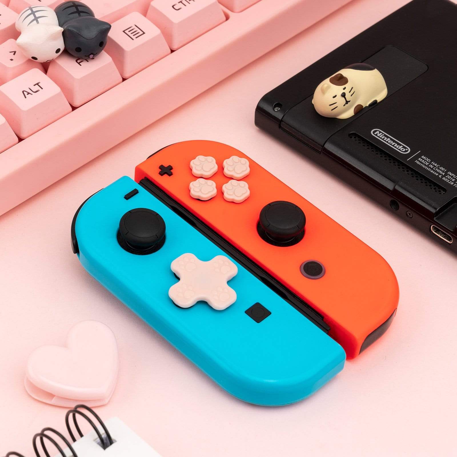 GeekShare Cat Paw Button Caps GeekShare Cat Paw Button Caps Compatible with Nintendo Switch