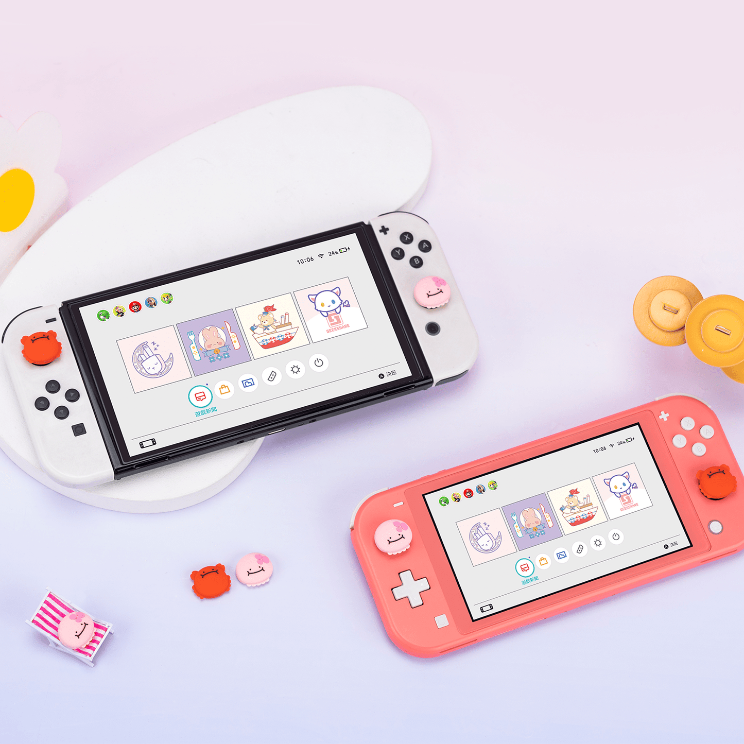 GeekShare Crab Thumb Grip Caps