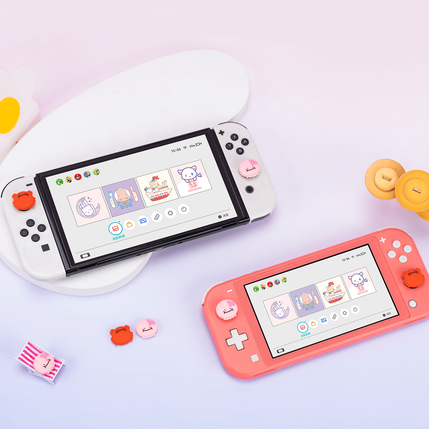 GeekShare Crab Thumb Grip Caps