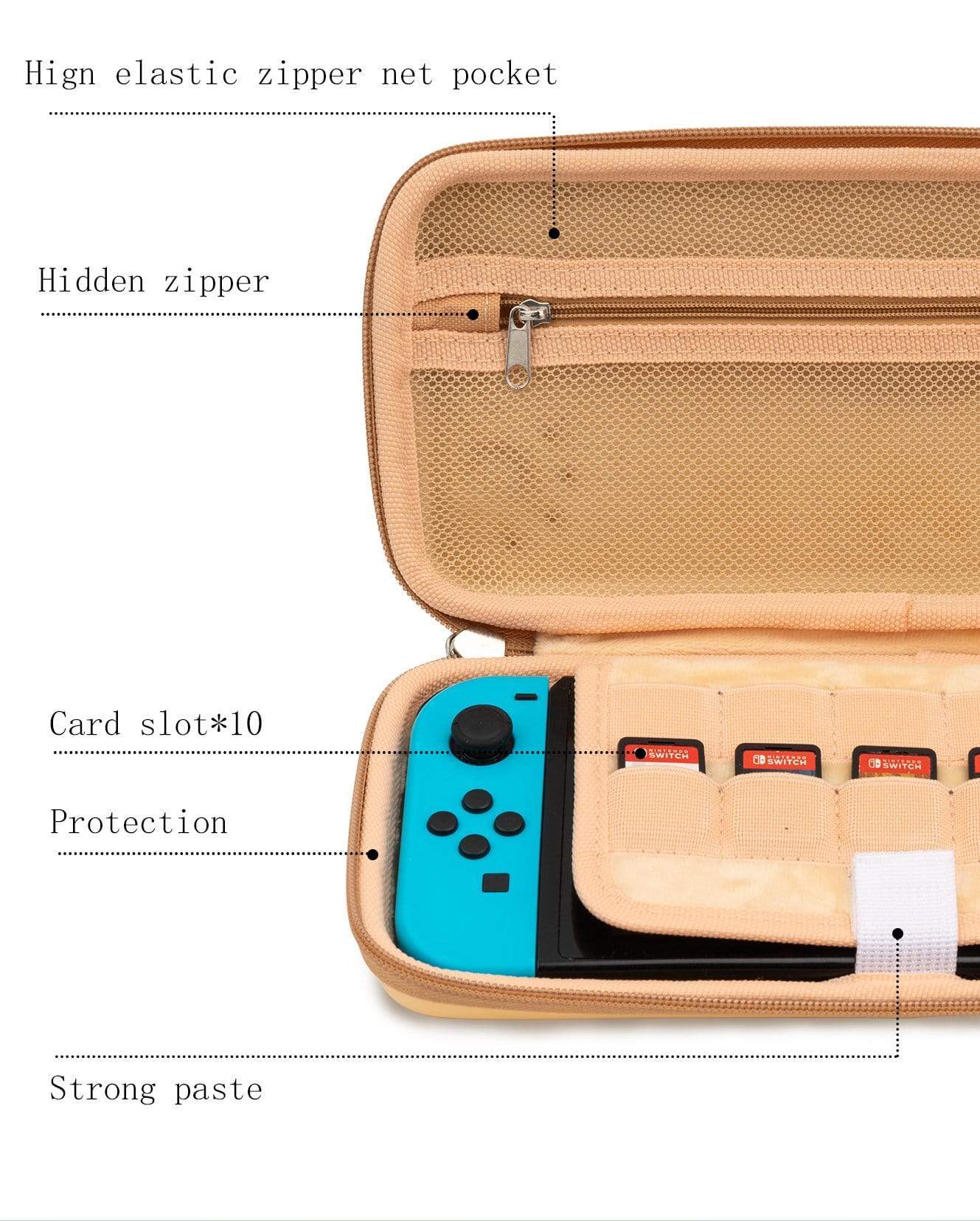 GeekShare Dog Ears Carrying Case GeekShare Dog Ears Carry Case for Nintendo Switch