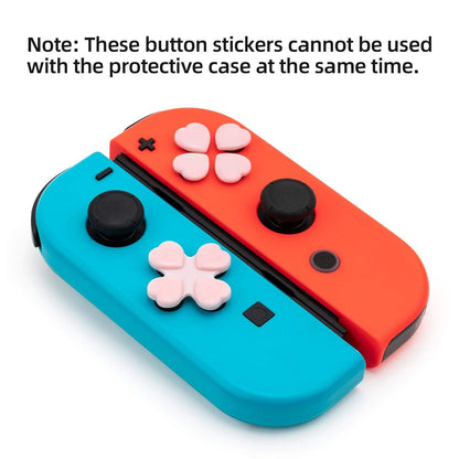 GeekShare Heart Button Caps GeekShare Heart Button Caps Compatible with Nintendo Switch Only,PC Joystick Cover,4PCS - Pink & Blue