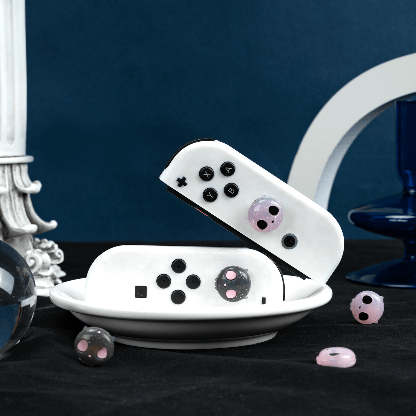 GeekShare Pink Skull Thumb Grips