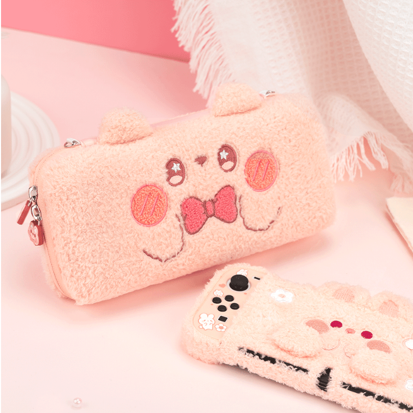 GeekShare Plush Bunny Carrying Case for Switch&OLED