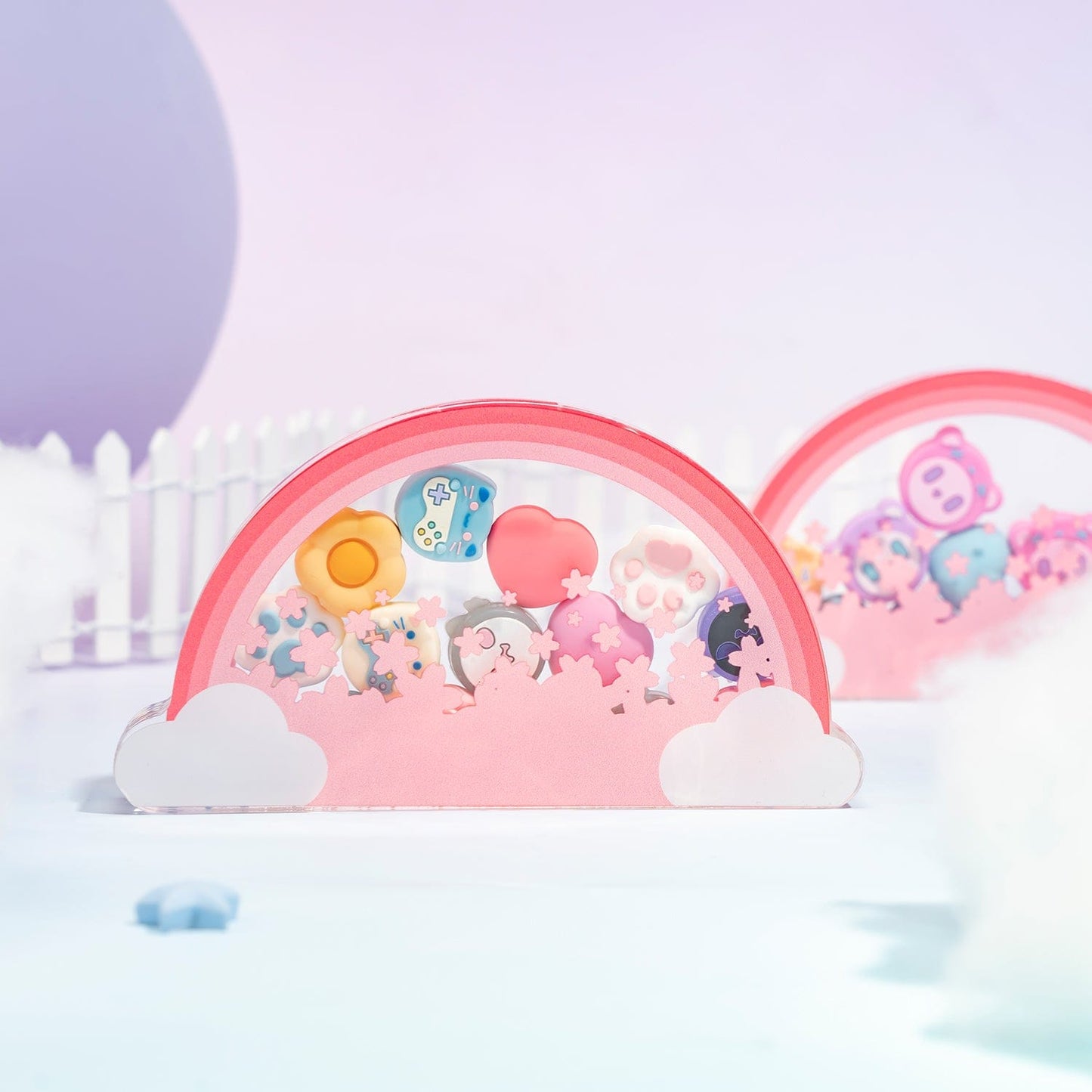 GeekShare Rainbow Cloud Thump Caps Storage Box