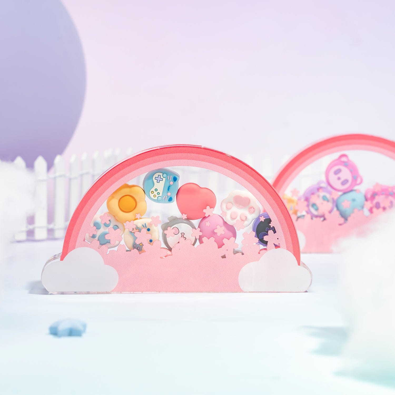 GeekShare Rainbow Cloud Thump Caps Storage Box