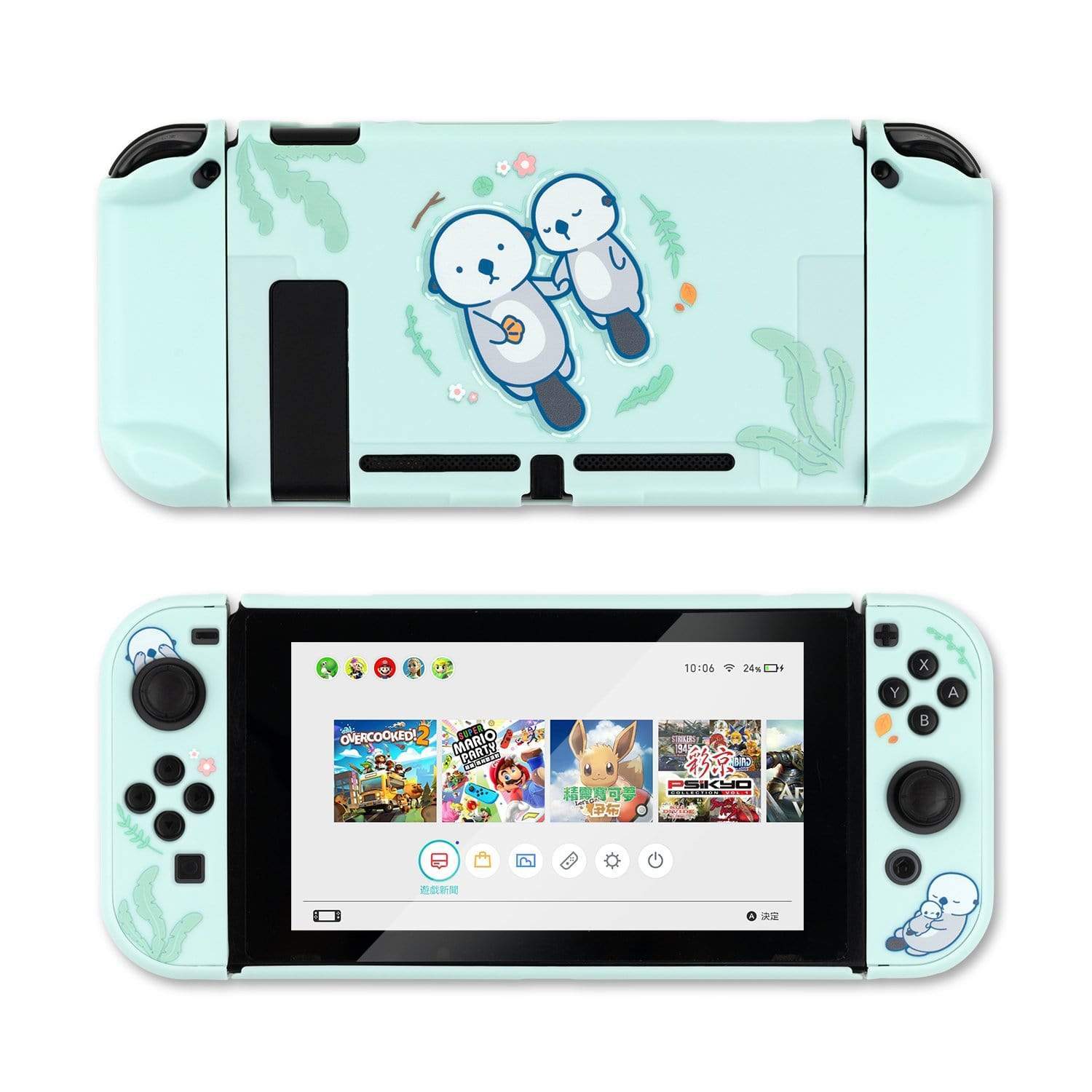 GeekShare Sea Otter Protective Case GeekShare Slim Protective Case Nintendo Switch -- Sea Otter