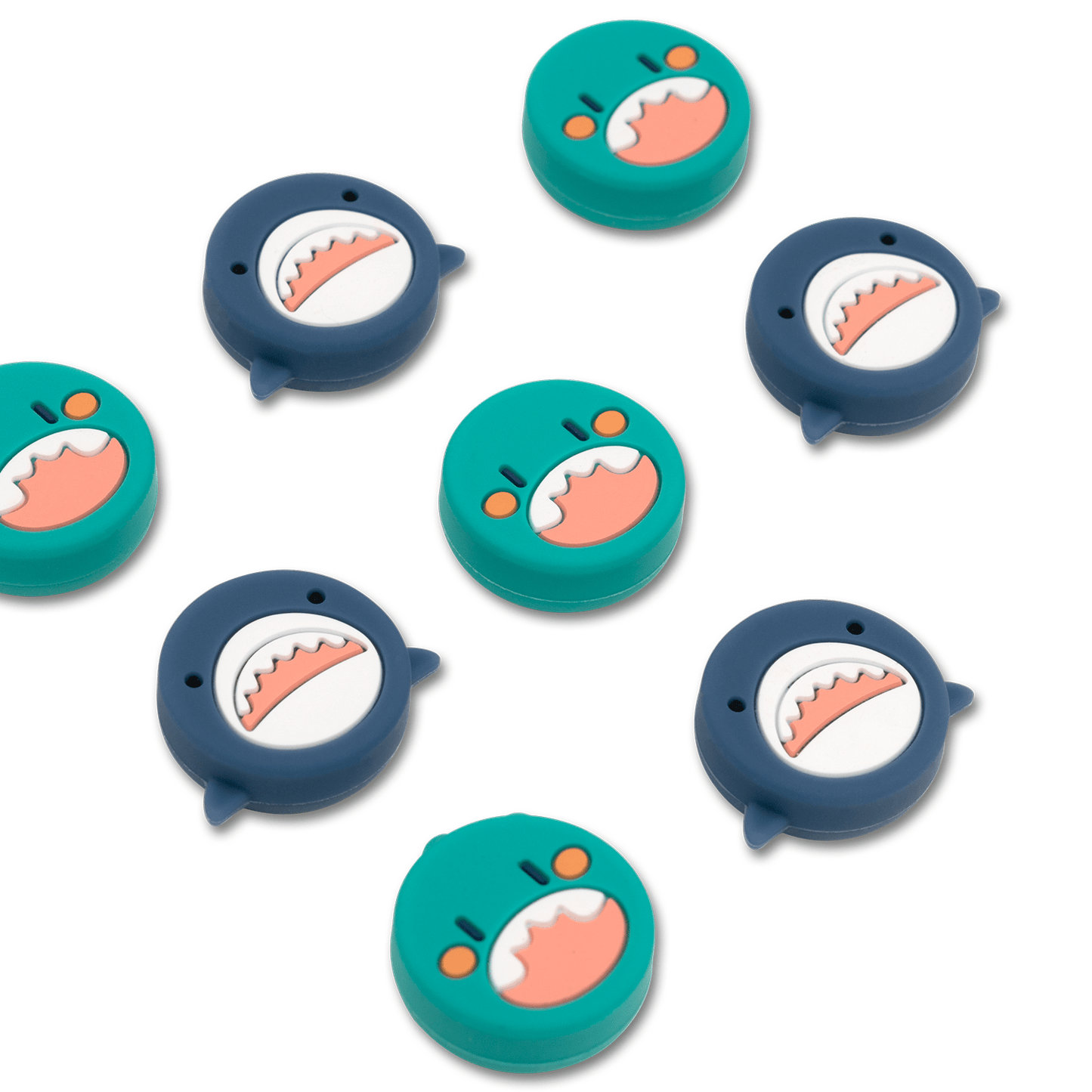 GeekShare Shark Thumb Grip Caps GeekShare Cute Shark Thumb Grip Caps for Nintendo Switch & Switch Lite Only, Soft Silicone Joystick Cover, 4PCS