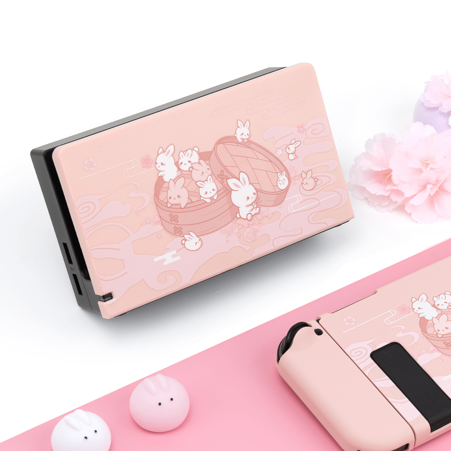 GeekShare Steamed Bun Rabbit Protective Case GeekShare Soft TPU Protective Case for Nintendo Switch -- Steamed Bun Rabbit