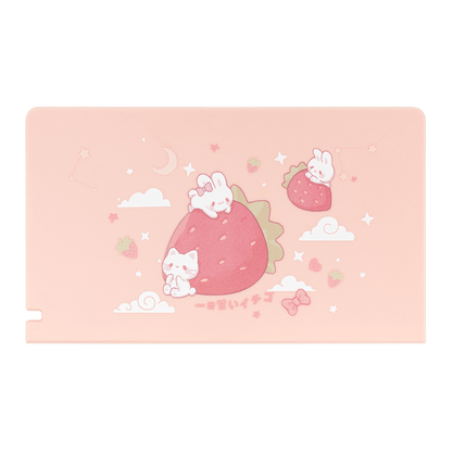 GeekShare Strawberry Bunny Protective Case GeekShare Soft TPU Protective Case for Nintendo Switch -- Strawberry Bunny