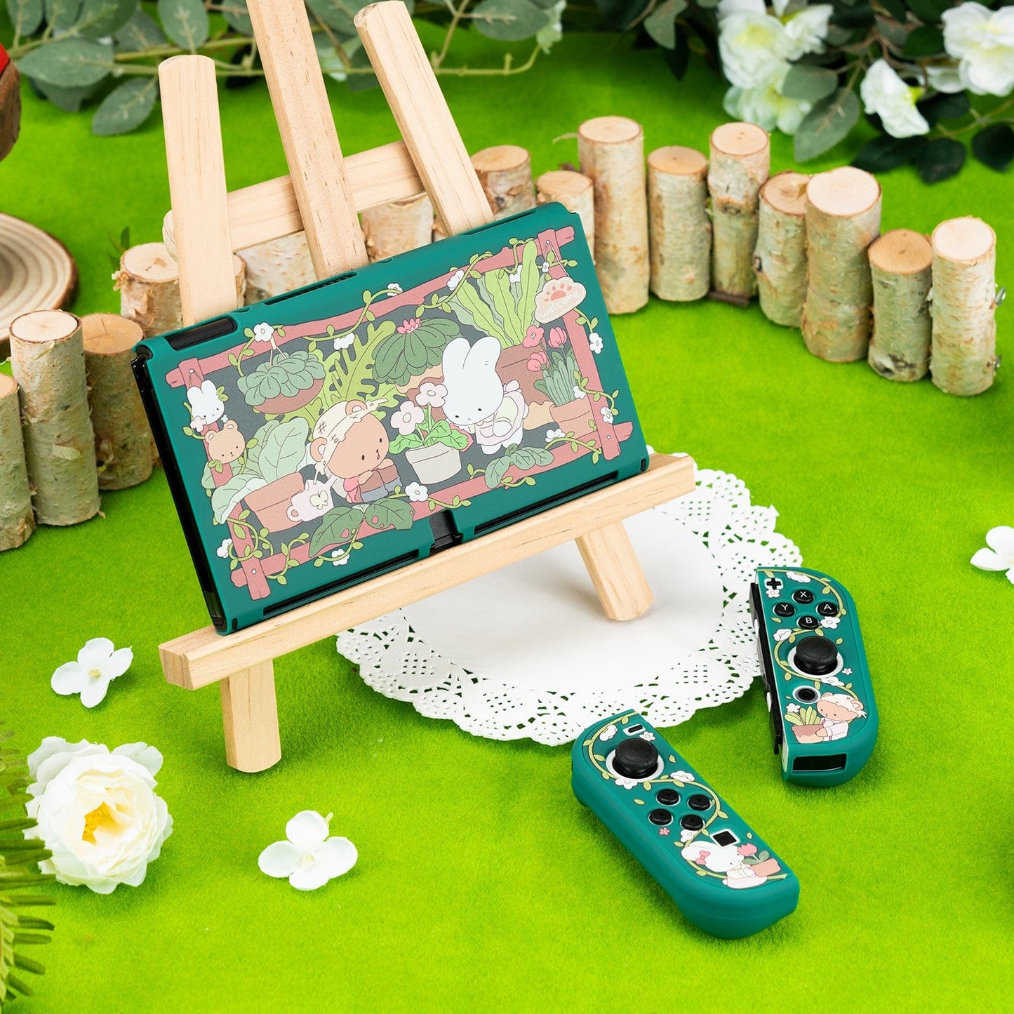 GeekShare Garden House Protective Case for Switch OLED