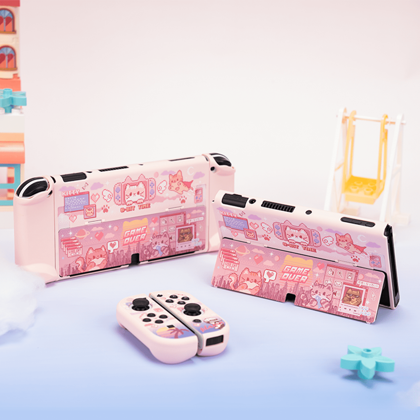 GeekShare Pixel cat Protective Case for Switch OLED