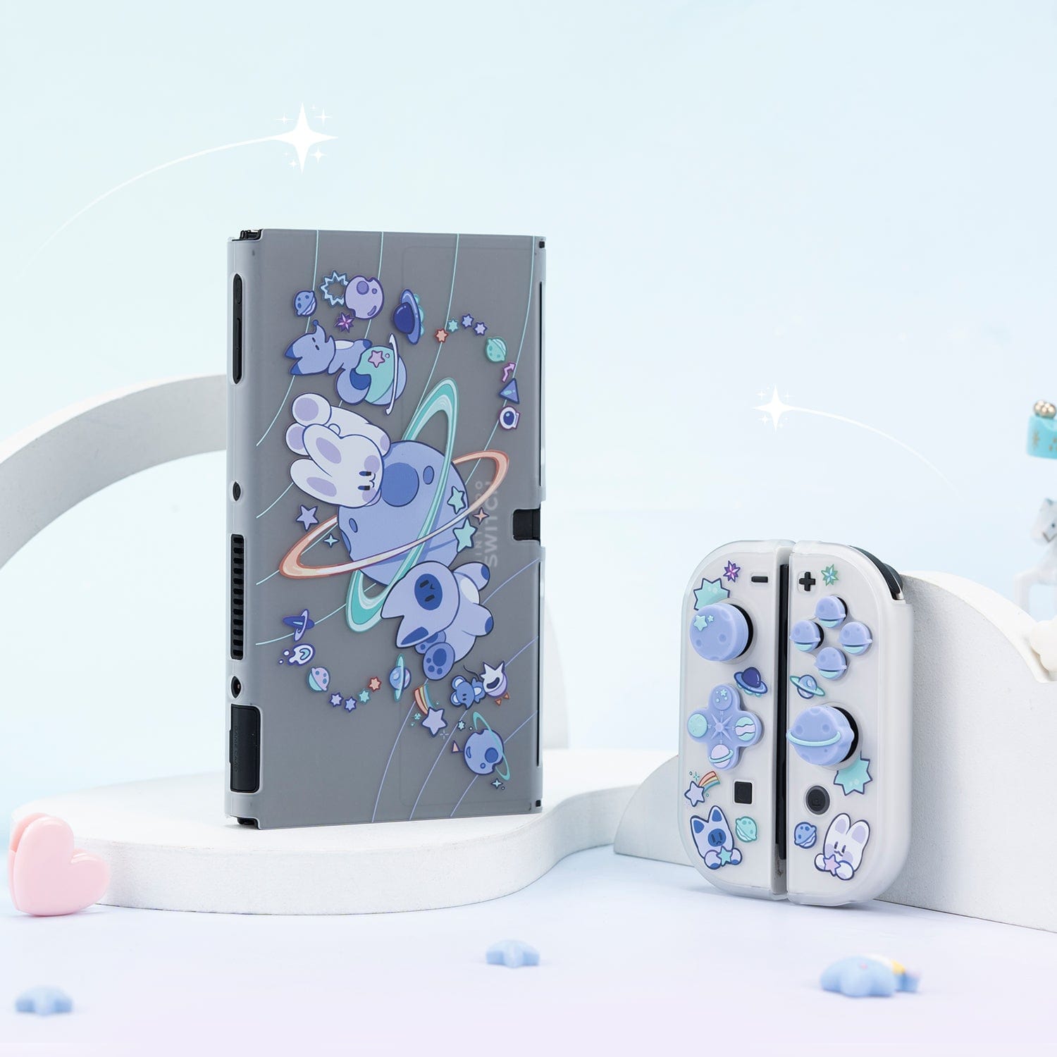 GeekShare Space Bunny Protective Case for Switch OLED