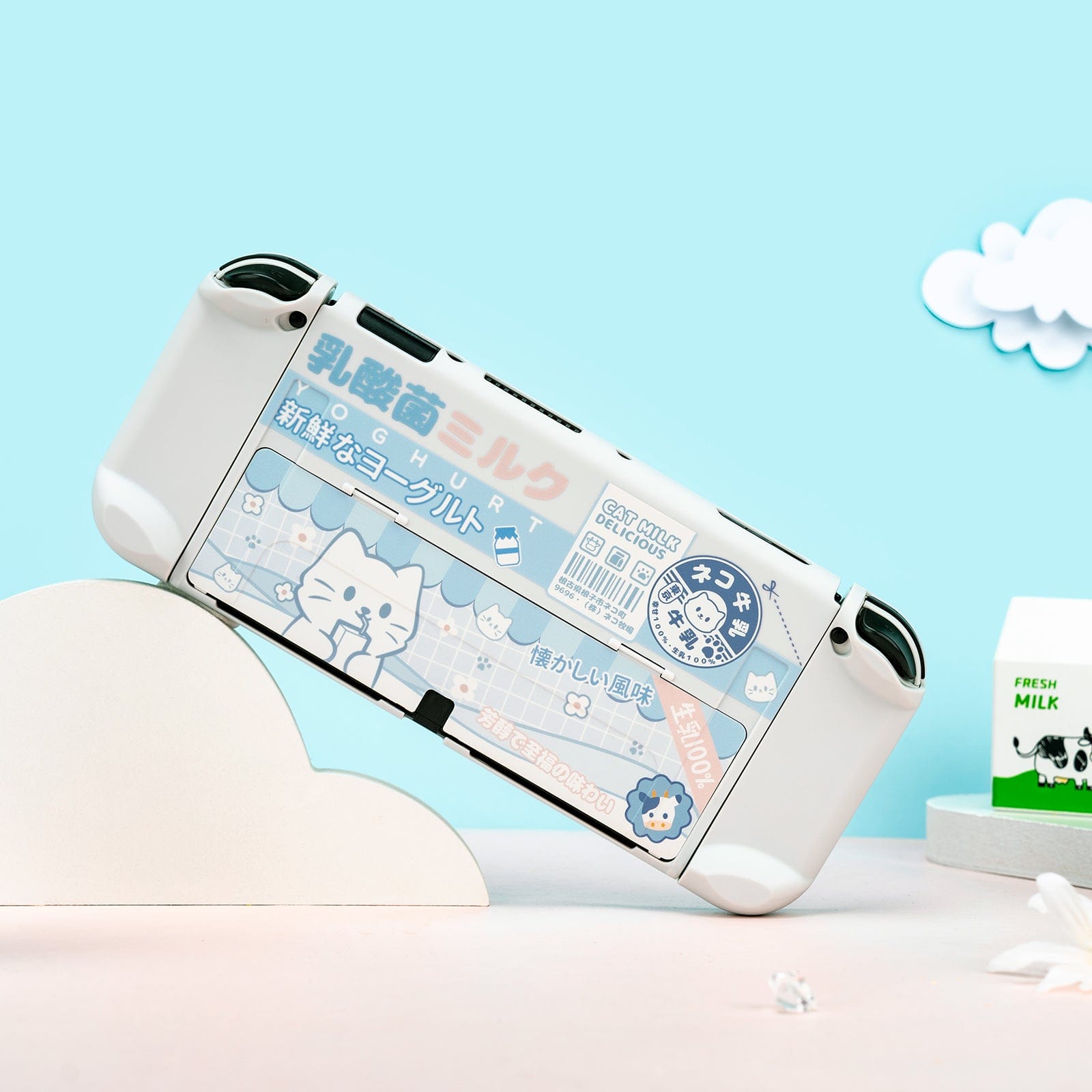 GeekShare  Yogurt Cat Protective Case for Switch OLED