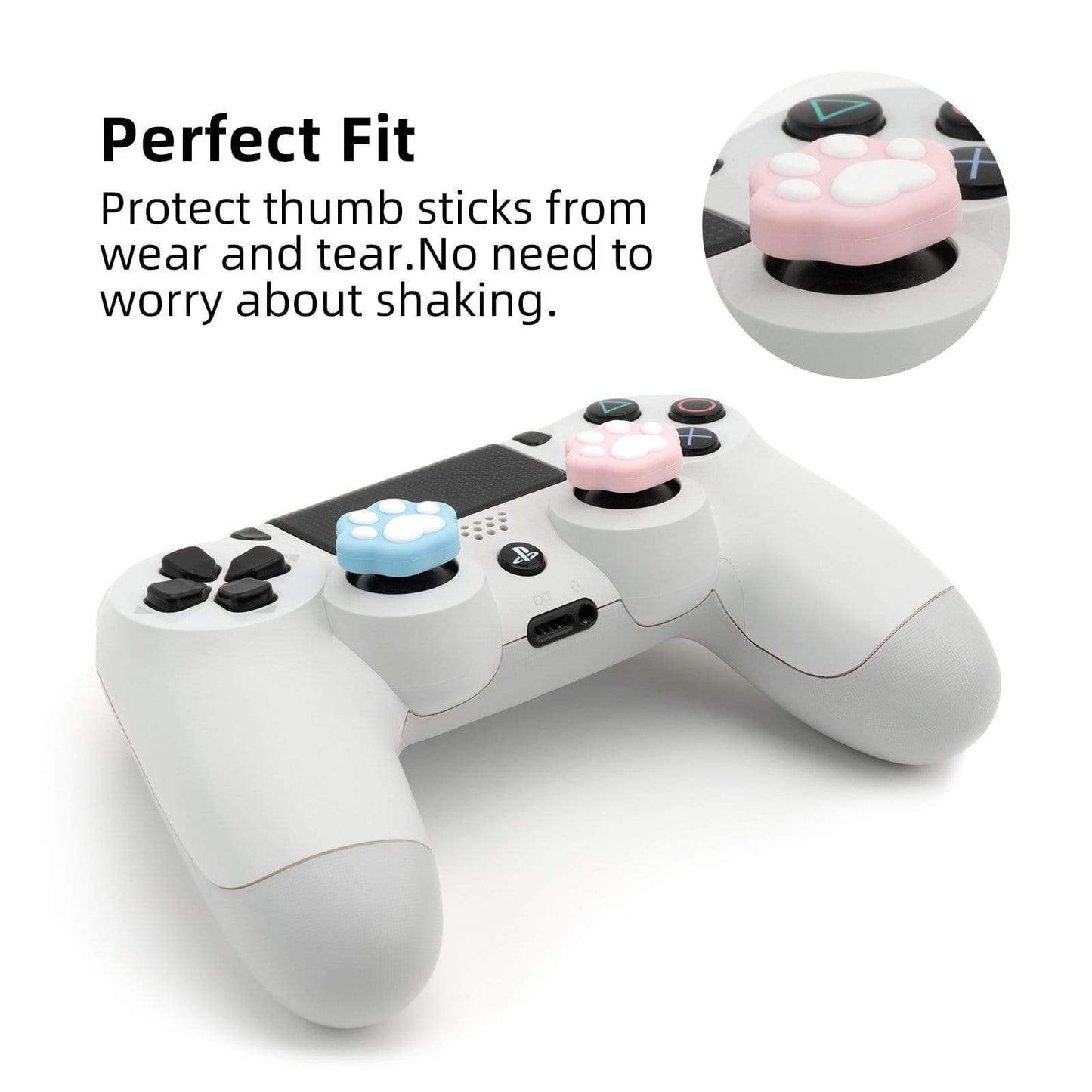GeekShare Cat Paw Shape Thumb Grips-PS4/PS5 GeekShare Catclaw thumb grips compatible with switch pro/ps4/ps5
