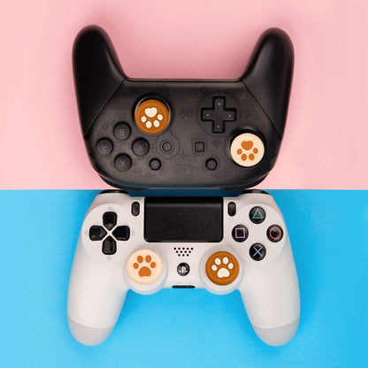 GeekShare Cat Paws Thumb Grip Caps for PS4/PS5 GeekShare Cat Paw Thumb Grip Caps for PS4/PS5 and Switch Pro- 4 PICS, Star Mist Blue