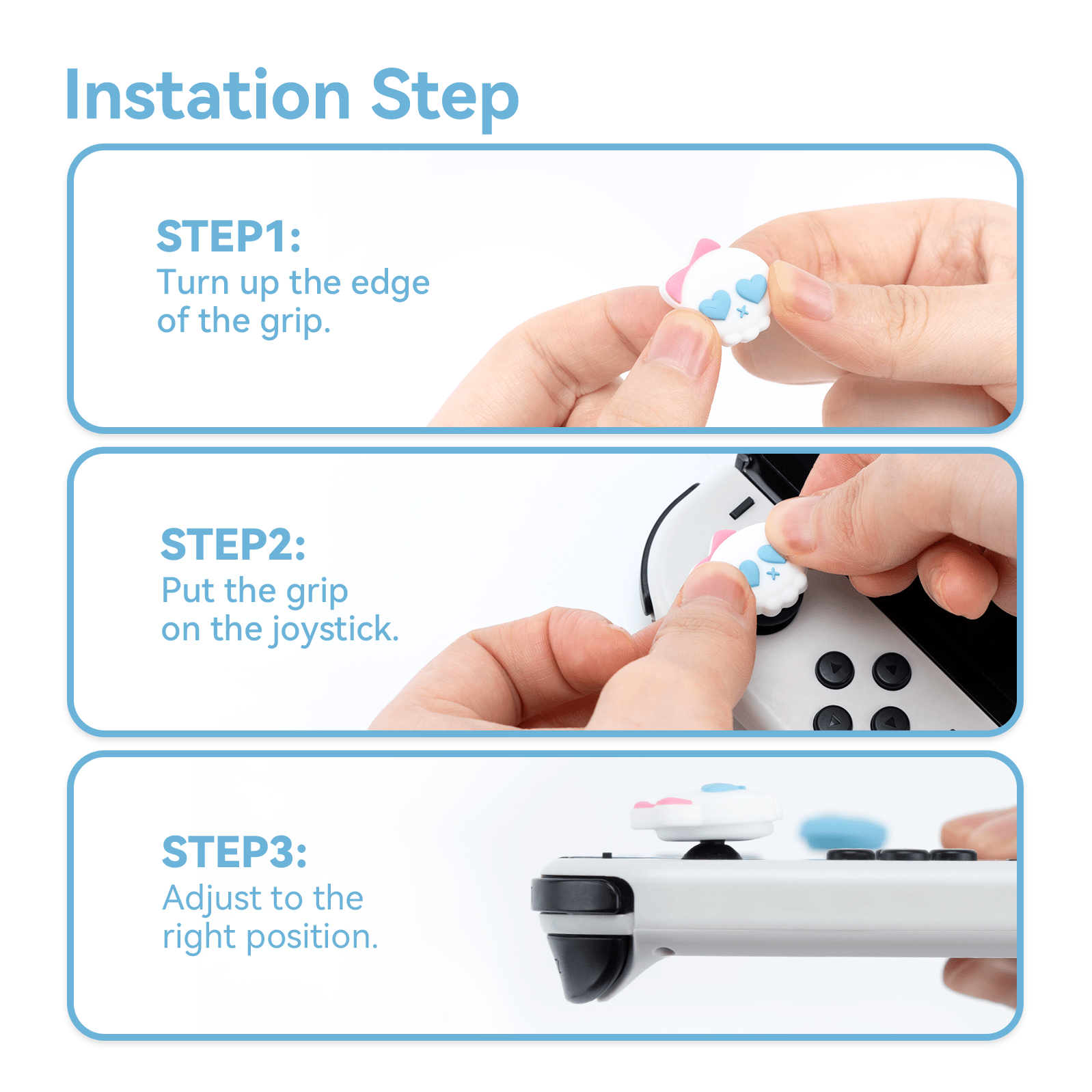 GeekShare Bowknot Skull Thumb Grip Caps