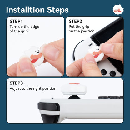 GeekShare Ghost Dog Thumb Grip Caps